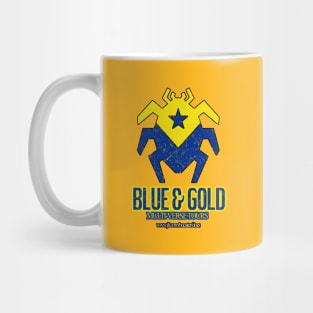 Blue and Gold Tours Distressed Mug